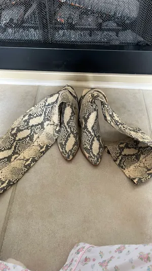 Steve Madden Snakeprint Knee High Boots thumbnail 2