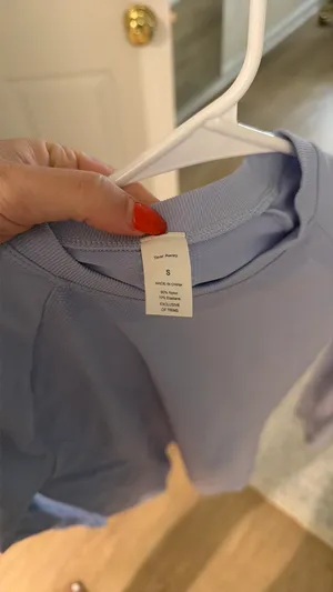 Amazon Blue Long Sleeve Athletic Top thumbnail 2