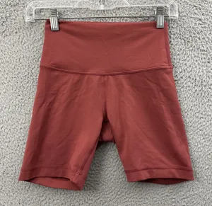Lululemon Wunder Train High Rise Shorts 6" Chianti Maroon Athletic Biker Women 4 thumbnail 1