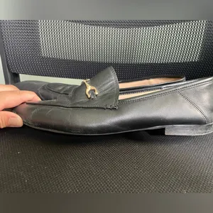 Coach Haley Leather Horsebit Loafer Black Gold Tone SZ 7.5 thumbnail 5