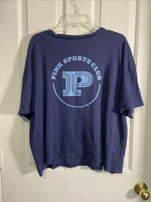 PINK Victoria's Secret Navy V-Neck Short Sleeve Tee thumbnail 3