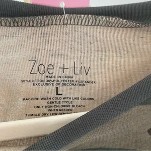 Zoe Liv Camo Print Embroidered‎ Short Sleeve Tee thumbnail 3