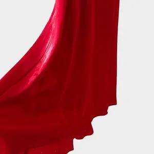 Vintage Y2K Red Satin Lace Up Slip Maxi Dress Size 5/6 Coquette Y2K‎ Glam thumbnail 7