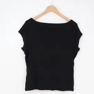 Banana Republic Top Womens L Scoop Neck Black Ribbed Cap Sleeve Excellent thumbnail 5