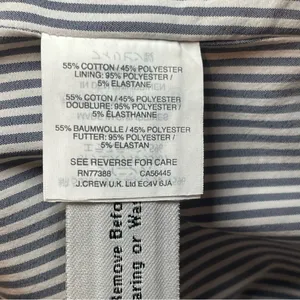 NWOT J Crew Sheath Dress Navy White Stripe Tweed‎ Indigo Size 12 Career Nautical thumbnail 8
