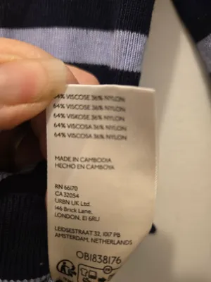 Anthropologie Striped Long-Sleeve Crewneck Top in Black and Light Blue thumbnail 3