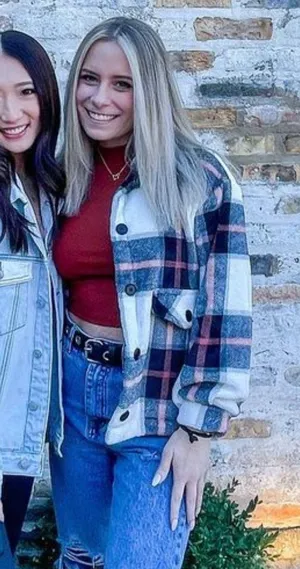 Plaid Fleece Shacket thumbnail 1