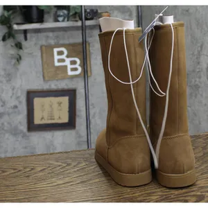 NWT Universal Thread Sarah Suede Shearling Winter Boots 91467407 Tan Brown 6M thumbnail 7