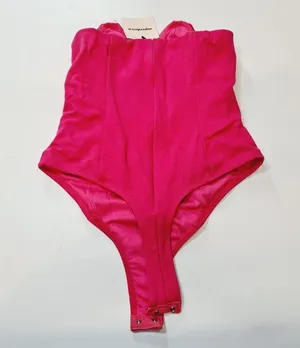 Superdown Gianna Sweetheart Bodysuit in Pink Small thumbnail 13