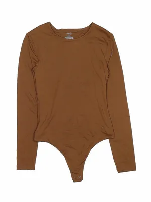 nuuds Brown Long Sleeve Bodysuit Size XS thumbnail 1