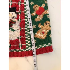 Tiara International Vintage‎ 1998 Christmas Cardigan Sweater Nutcracker Santa L thumbnail 11