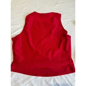 Flounce Club Sleeveless Red Tank Top | Size 6 thumbnail 6