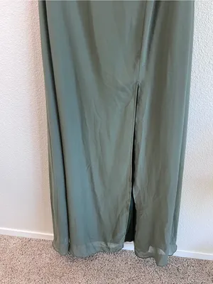 Birdy Grey Women's Amy Dress Spaghetti Strap Slit Chiffon Sean Glass Formal thumbnail 3