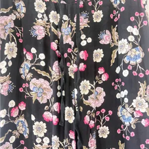 Chico’s Black Floral Wide-Leg Pants thumbnail 2