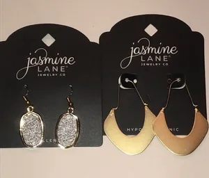 Jasmine Lane Gold Tone and Silver Tone Earrings Set thumbnail 1