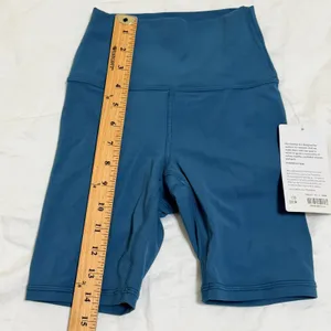Athleta Transcend 7" Biker Short Womens XXS Blue High Rise‎ Yoga Athletic Blue thumbnail 12