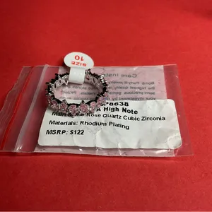 Bomb Party RBP8638 “On A High Note” Cubic Zirconia on Rhodium Size 10 Ring NWT thumbnail 5