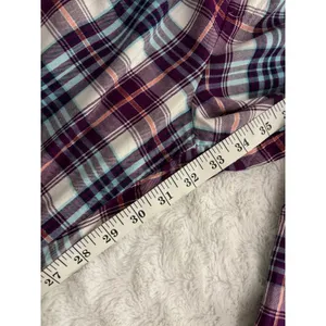 Victoria's Secret Gray Top Purple Plaid Pants Loungewear Pajama Set S Long thumbnail 14