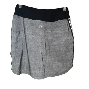 Foray Golf Core Tulip Skort Drawstring Waistband Gray Black Size‎ Small thumbnail 4