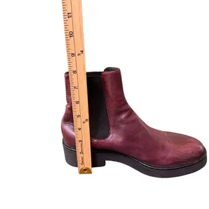 No. 6 Store Leather Ankle Chelsea Boots in Burgundy 10 women’s thumbnail 7