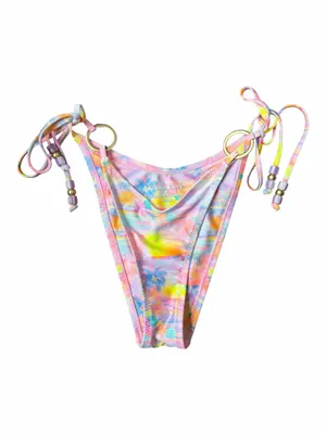Kulani Kinis Sunset Universe Bikini Set XS O-Ring Halter Tie Side Pastel thumbnail 5