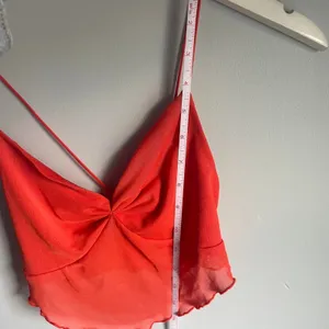 Garage red mesh crop top Going Out Vamp Summer Vacation size Small thumbnail 4