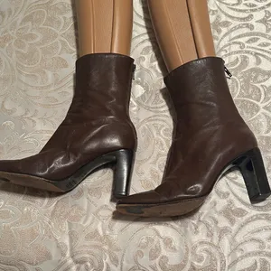 Anne Klein Dark Brown Heeled Boots thumbnail 2