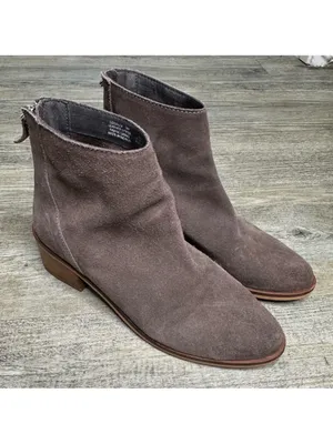 Steve Madden Women's Legally Suede Leather Booties 8 Gray Brown Fall Winter thumbnail 3