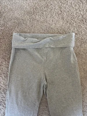 Active USA Light Heather Gray Flare Leggings / B31 thumbnail 3