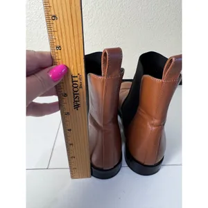 Everlane Chelsea Boot Women Size 8 Brown Leather Square‎ Toe Minimalist thumbnail 5