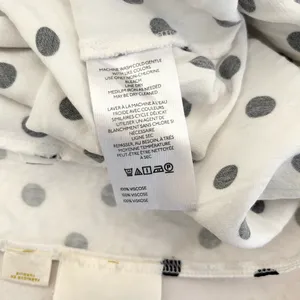 Anthropologie Maeve the Mel Ruched Side-Slit Polka Dot Midi Skirt thumbnail 8