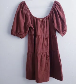 Billabong Gauze Fall For Ya Babydoll Mini Dress New With Tags thumbnail 6