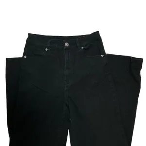 H&M Flare Wide-Leg Womens Black Jeans Size 4 thumbnail 4