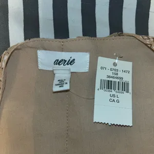 Aerie tan wrap skirt thumbnail 3