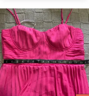 Lulus Hot Pink Tiered Midi Dress thumbnail 6