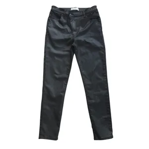 Abercrombie & Fitch Super Skinny Ankle High Rise Coated Black Jeans Size 30 / 10 thumbnail 2