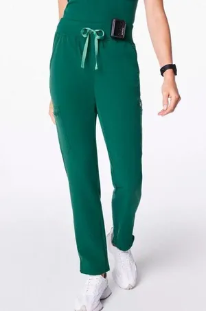 Figs hunter green yola scrub pants thumbnail 1