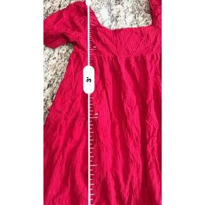 Altar'd State Marianne Mini Dress Red Women's XL New Ruffle Tiered Boho thumbnail 7