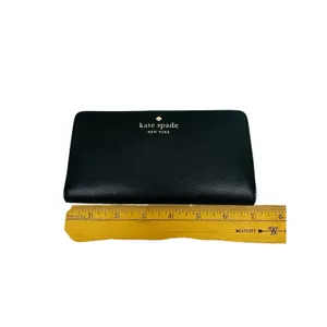 Kate Spade New York Slim Schuyler Billfold Wallet Saffiano PVC‎ Black NWT thumbnail 6