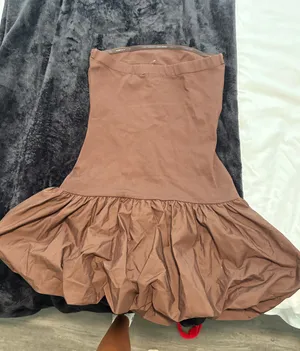 Strapless bubble dress Brown thumbnail 3