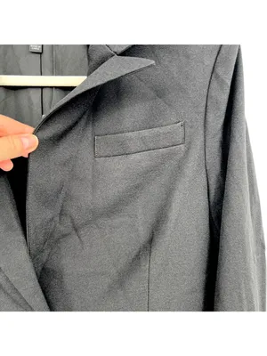 Lulus Black Blazer Jacket Shoulder Pads Single Button Closure Size Small NWT thumbnail 11
