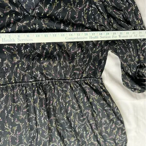 Ava & Viv Black Floral Long Sleeve Dress thumbnail 9