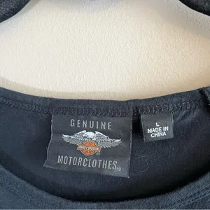✨‎ Harley Davidson Women’s Black Long Sleeve Shirt Large thumbnail 3