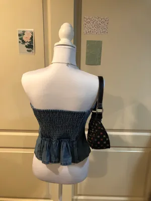 Denim Free People Tube Top thumbnail 4