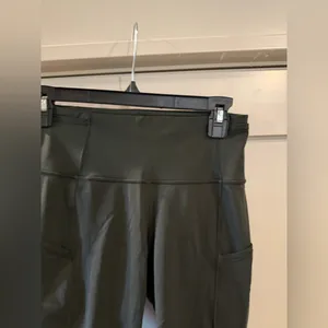 Lululemon Fast & Free Crop II *Nulux 19" Dark Olive thumbnail 4