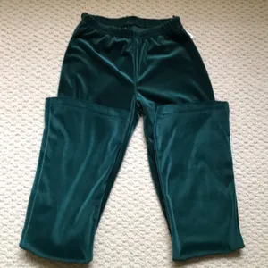 Gorgeous dark green velvet pants - BNWT - Small thumbnail 1