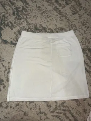 Abercrombie & Fitch Terry Cloth Foldover Mini Skirt Small Y2K thumbnail 3
