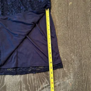 Sam Edelman Navy Lace Sleeveless Midi Dress Square Neck Women's Cocktail Wedding thumbnail 7