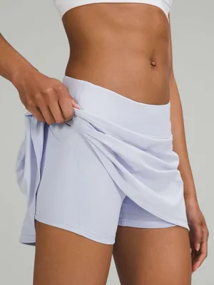 Lululemon Pace Rival Mid-Rise Skirt Long Pastel Blue Active Tennis Skort Golf 14 thumbnail 3