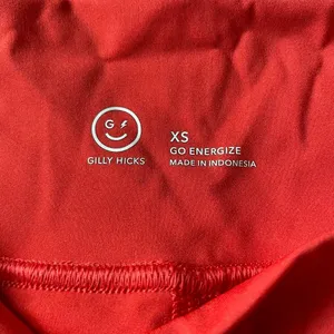 Gilly Hicks Go Energize Skort XS Coral Red High Rise Tennis Athletic Skirt thumbnail 4
